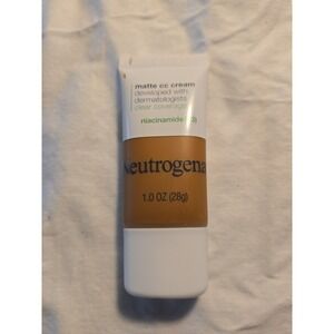 Neutrogena Clear Coverage Flawless Matte CC Cream, Amber 8.0 , 1 oz